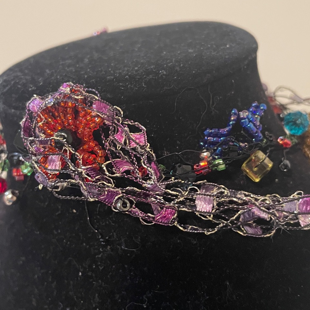 Jewelry tangle floral flower artsy necklace or bracelet - Picture 11 of 14